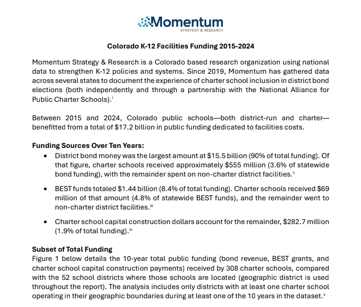 Colorado K-12 Facilities Funding